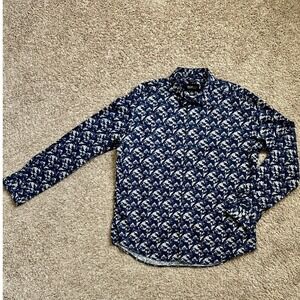 Awearness Kenneth Cole I Long Sleeve‎ Button Down Shirt I Size XL I Slim Fit